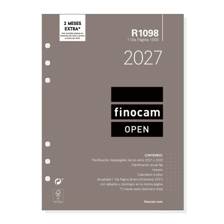 Recambio agenda FINOCAM R1098 ANUAL 1000 1DP 2027+