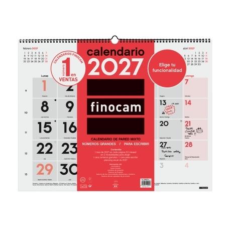 Calendario de pared FINOCAM MIXTO XL 2027+
