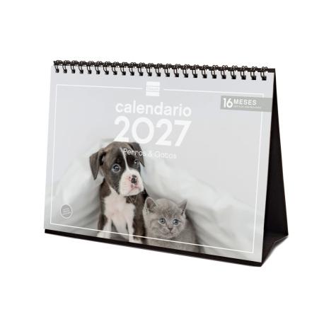 Calendario sobremesa FINOCAM 2027 PERROS Y GATOS+