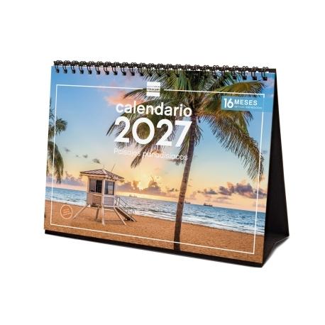 Calendario sobremesa FINOCAM 2027 P.PARADISIACOS+
