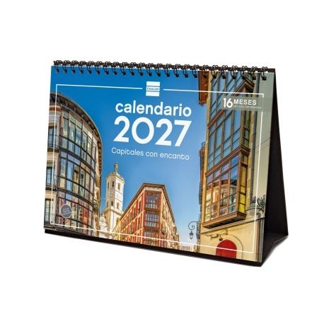 Calendario sobremesa FINOCAM 2027 CAPITALES+