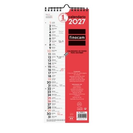 Calendario de pared FINOCAM ESCRIBIR LARGO M 2027+
