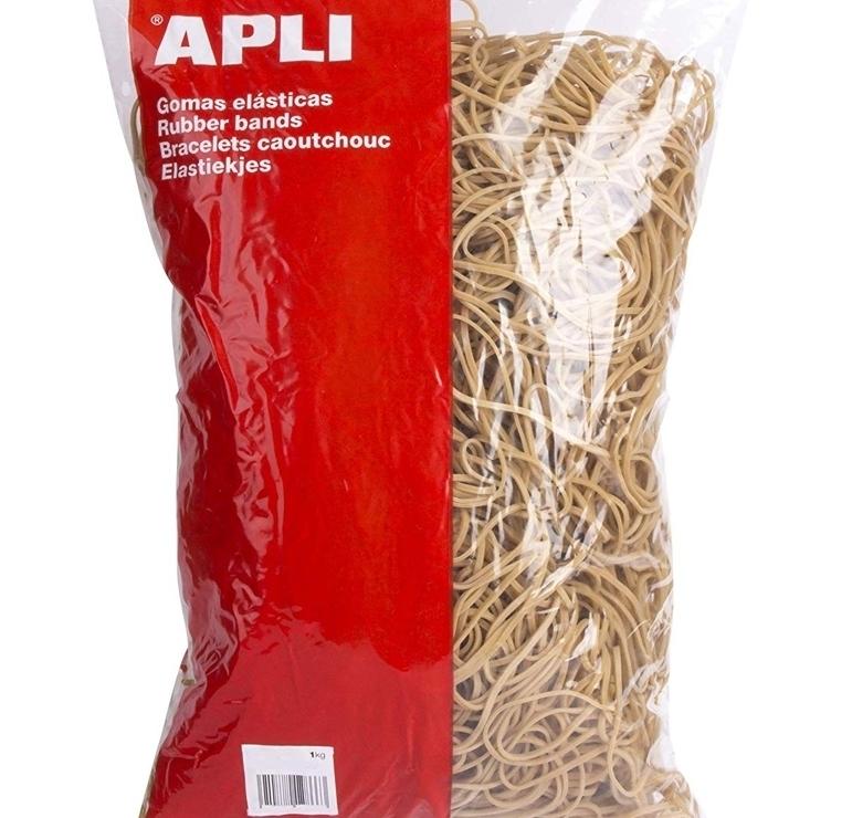 Elastico en bolsa APLI  de 1Kg. 100mmx2mm