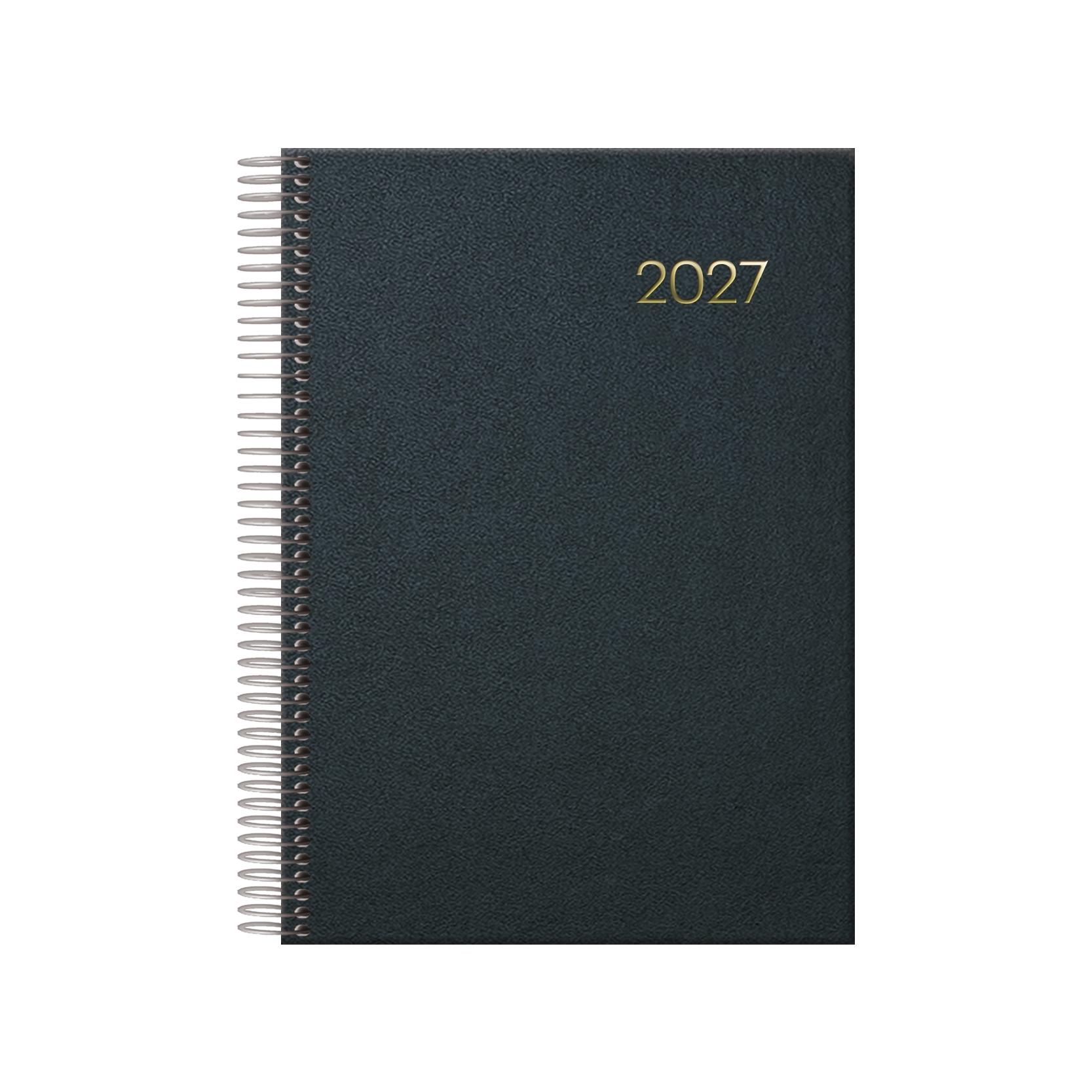 Agenda espiral DOHE 14x20cm dia pagina SEGOVIA NEGRO 2027