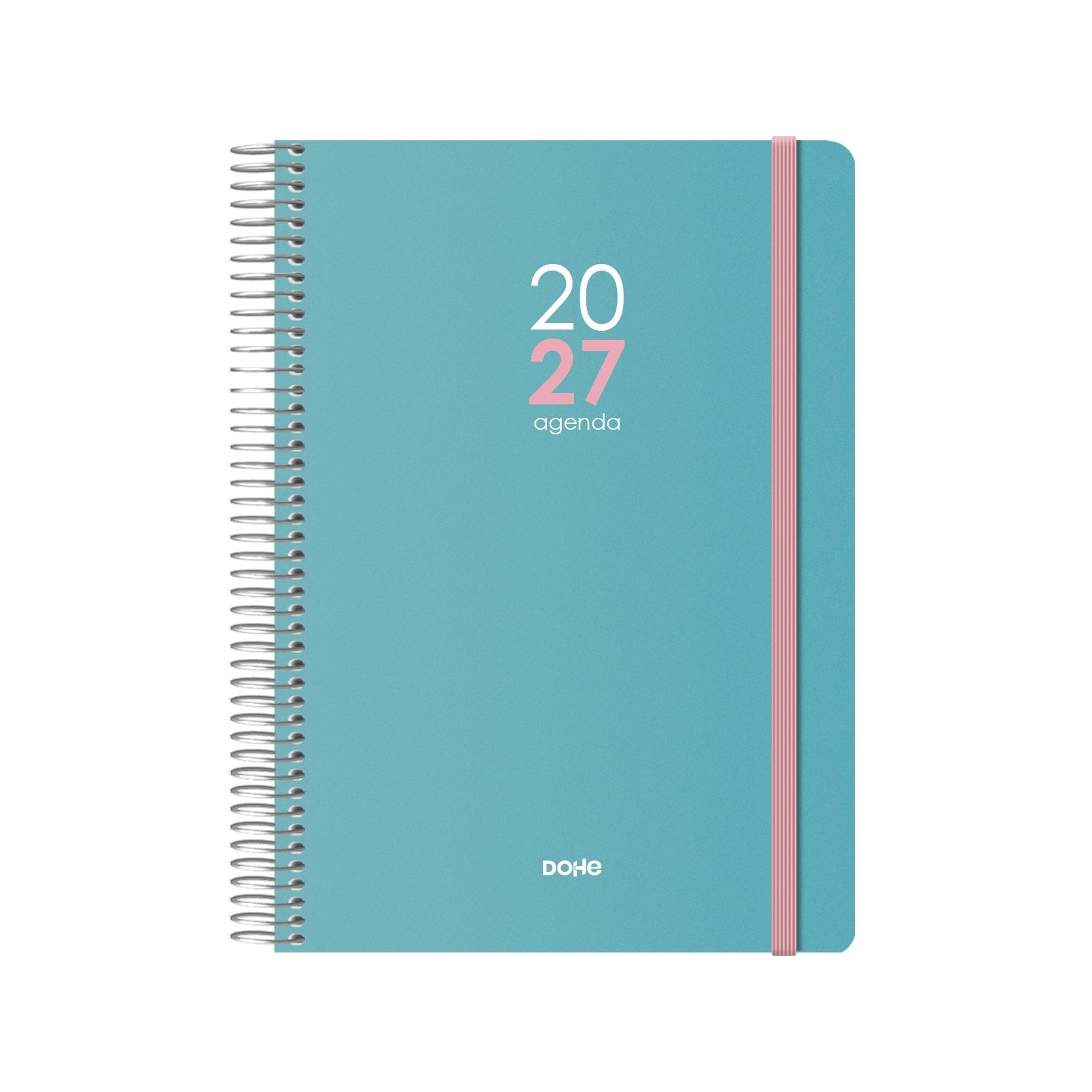 Agenda espiral Dohe MEMPHIS día página 15x21cm verde 2027