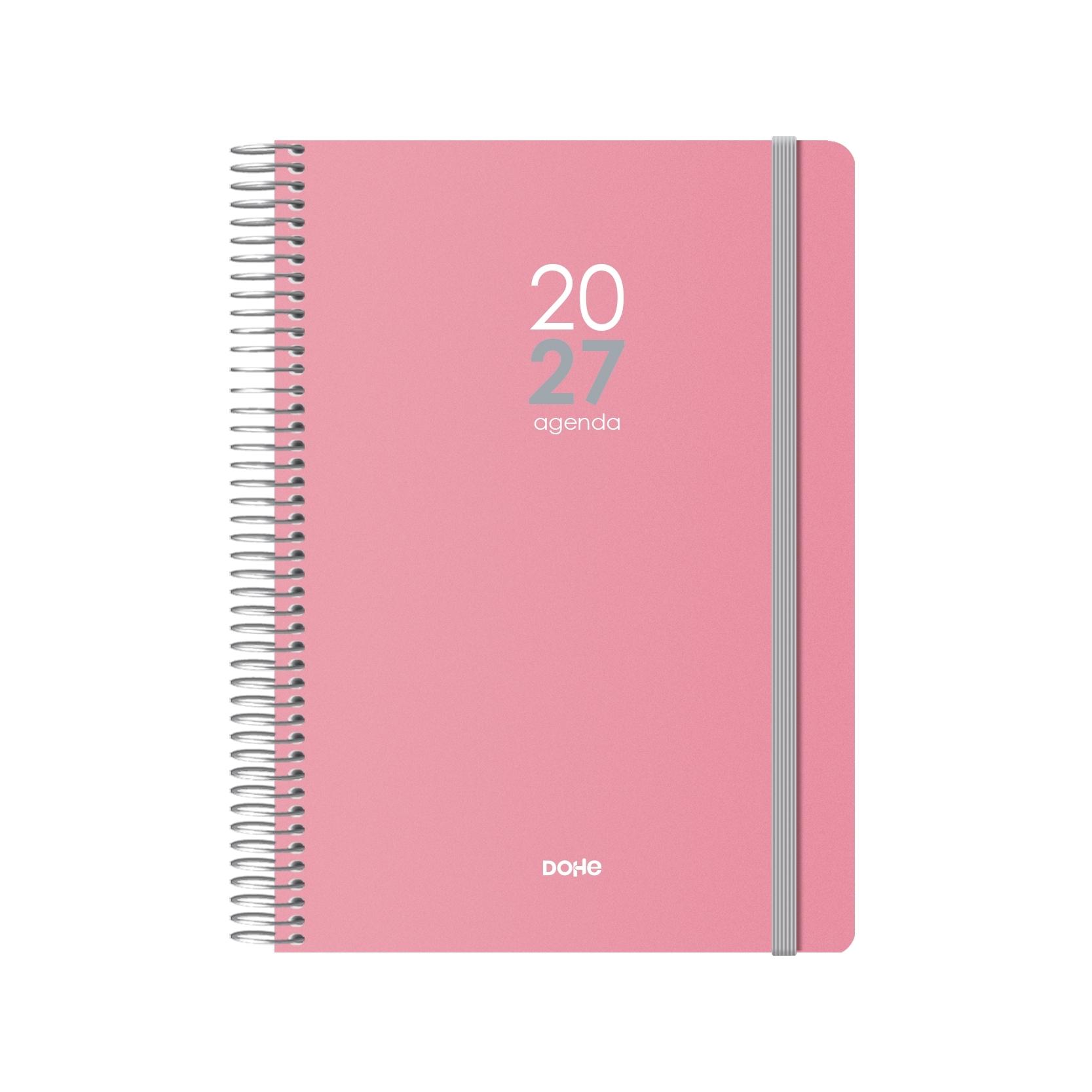 Agenda espiral Dohe MEMPHIS día página 15x21cm rosa 2027
