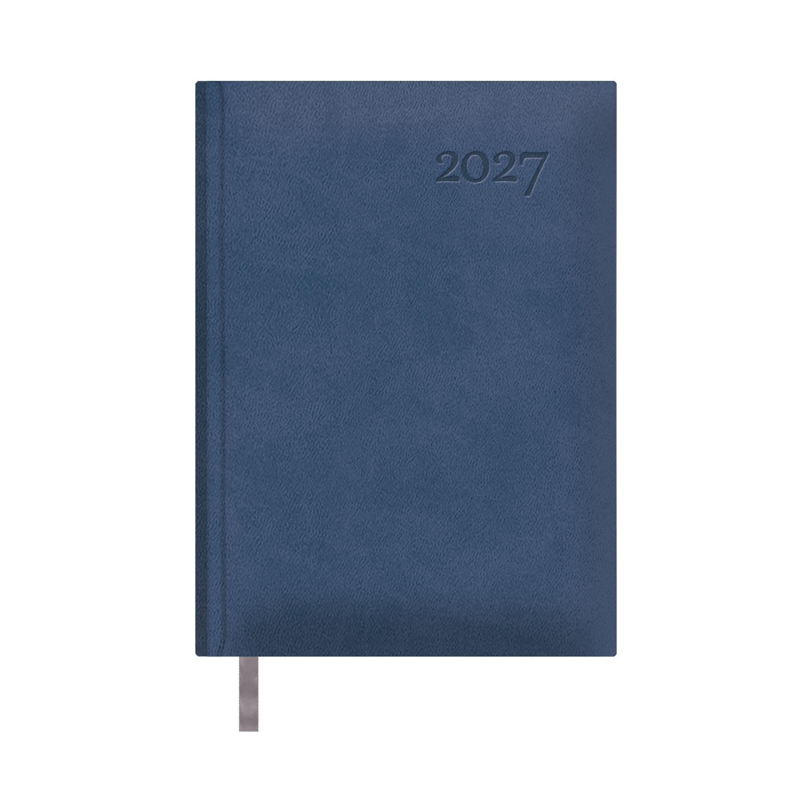 Agenda encuadernada Dohe LAUSANA Día página 14x20cm azul 2027