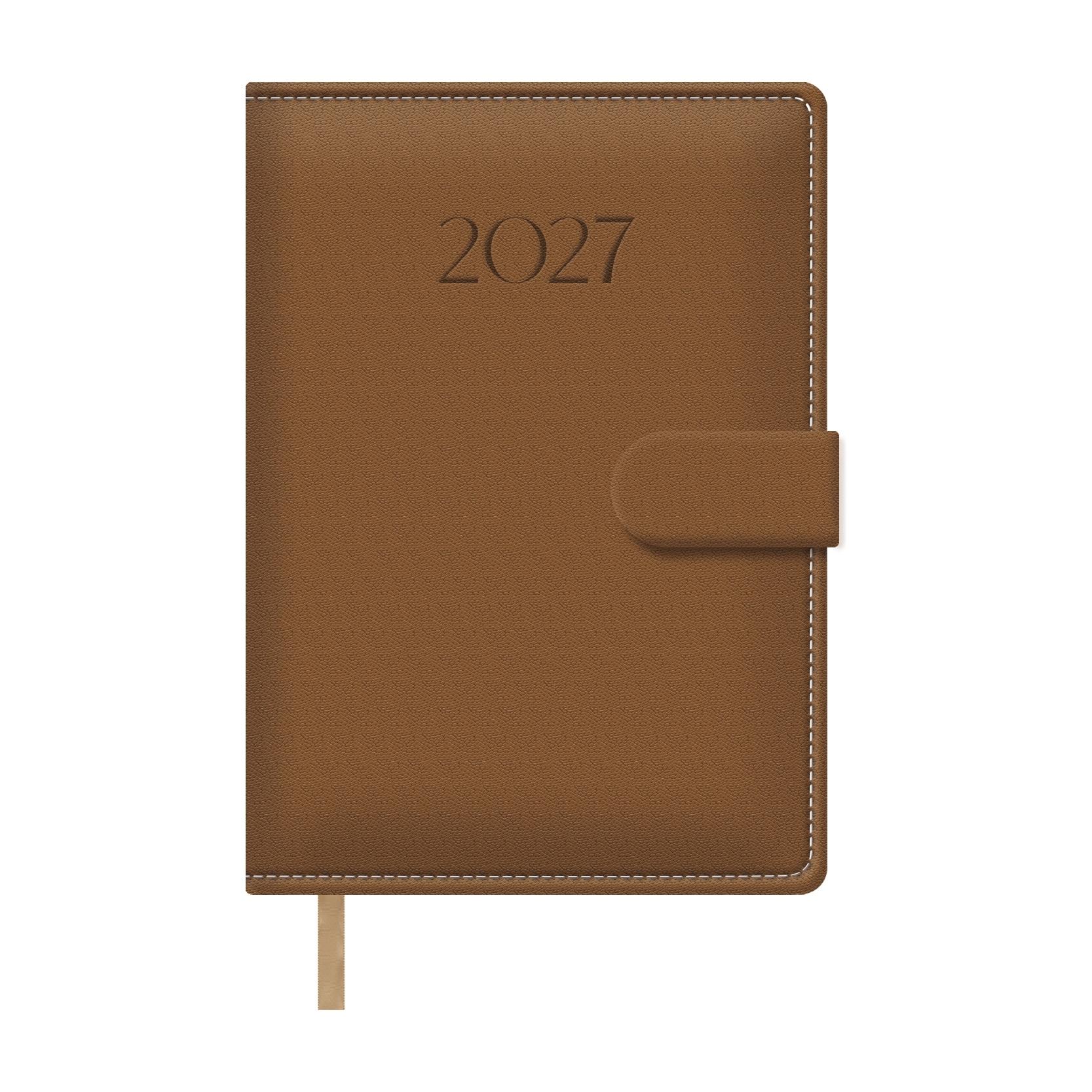 Agenda encuadernada Dohe SENA día página 15x21cm cámel 2027