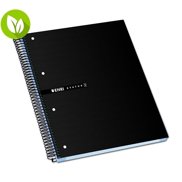 Cuaderno tapa dura Enri Status 80h cuadrícula 4x4 cuarto colores surtidos