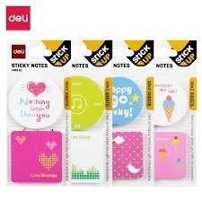 Notas adhesivas con formas de animales Deli 76 101mm colores surtidos