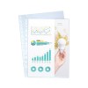 C.100 fundas multitaladro Dequa PP cristal 16 taladros 80 micras Folio